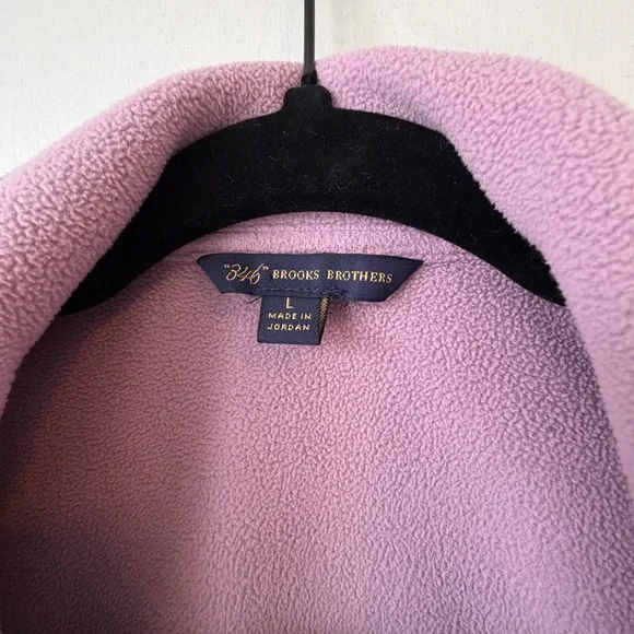 Brooks Brothers 346 Sage Green Fleece 1/4 Zip Pullover L - Picture 3 of 11